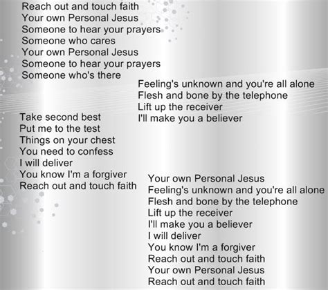 depeche mode personal jesus lyrics